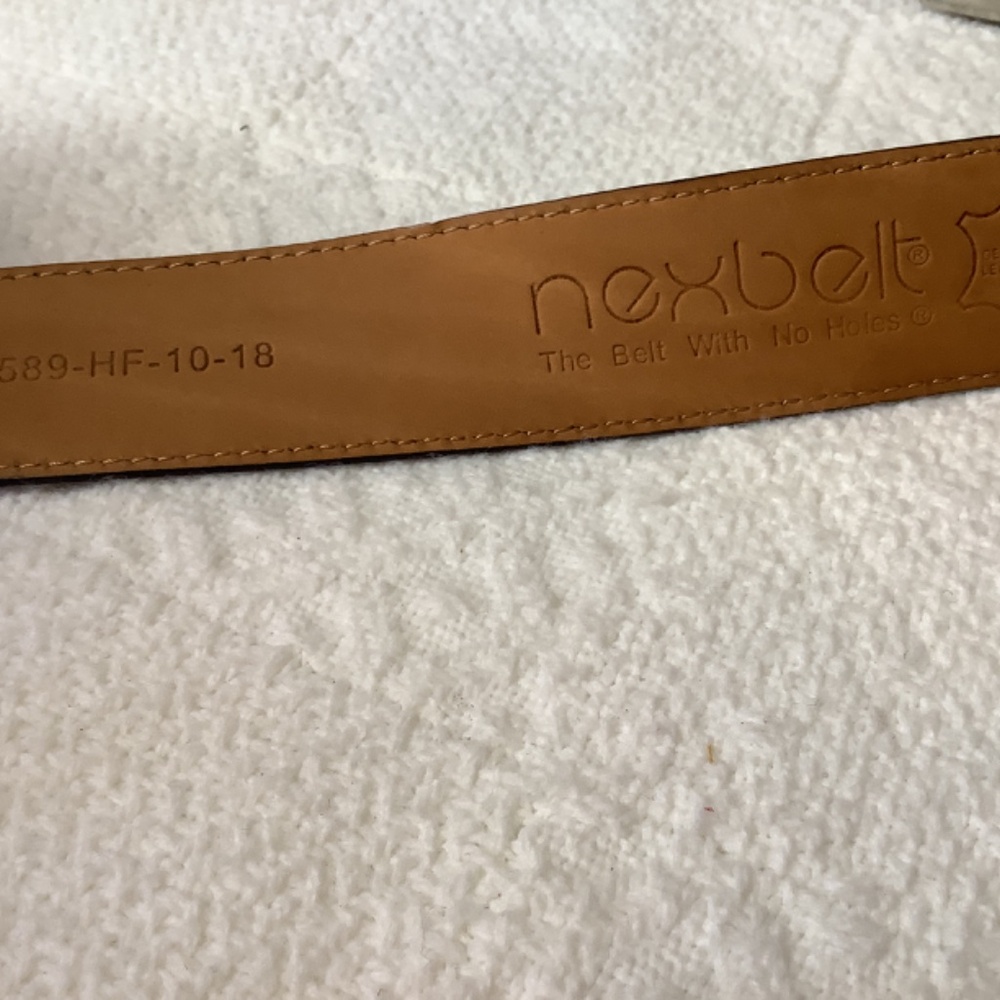 EUC Mens Nextbelt adjustable ratchet Alligator belt black leather - Picture 7 of 13